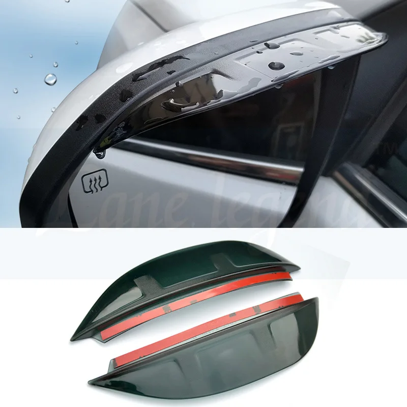 For Subaru Forester SK Decorate Accessories Plastic Exterior Visor Vent Shades Window Sun Rain Guard Deflector 4pcs - Цвет: rearview mirror