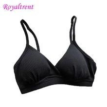 Простой жилет, бюстгальтер, эластичный, свободный провод, удобное хлопковое нижнее белье, тонкий бюстгальтер, дышащий, удобный, дамское нижнее белье