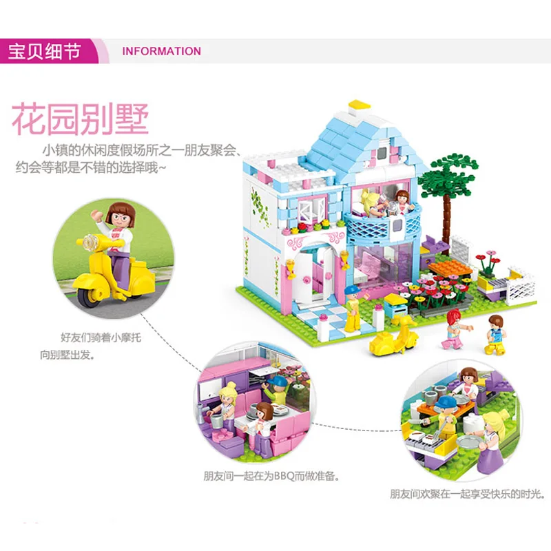 0535 539pcs Girl's Dream Constructor Model Kit Blocks Compatible LEGO Bricks Toys for Boys Girls Children Modeling 0535 539pcs Girl's Dream Constructor Model Kit Blocks Compatible LEGO Bricks Toys for Boys Girls Children Modeling
