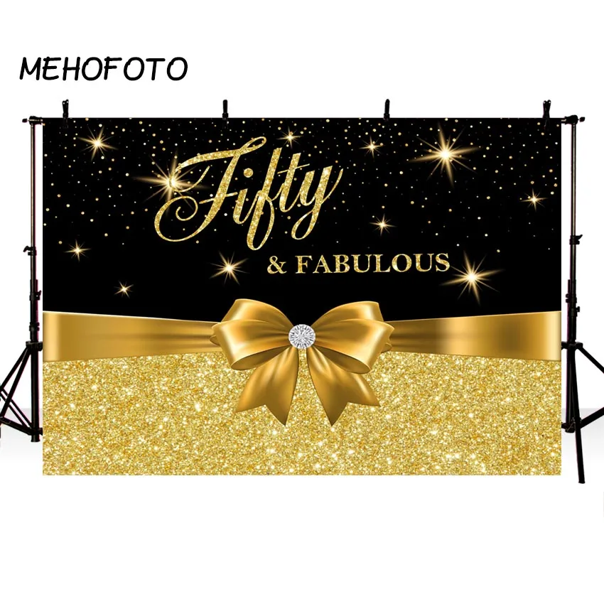 Photography Backdrop Wedding Anniversary Gold Glitter Birthday