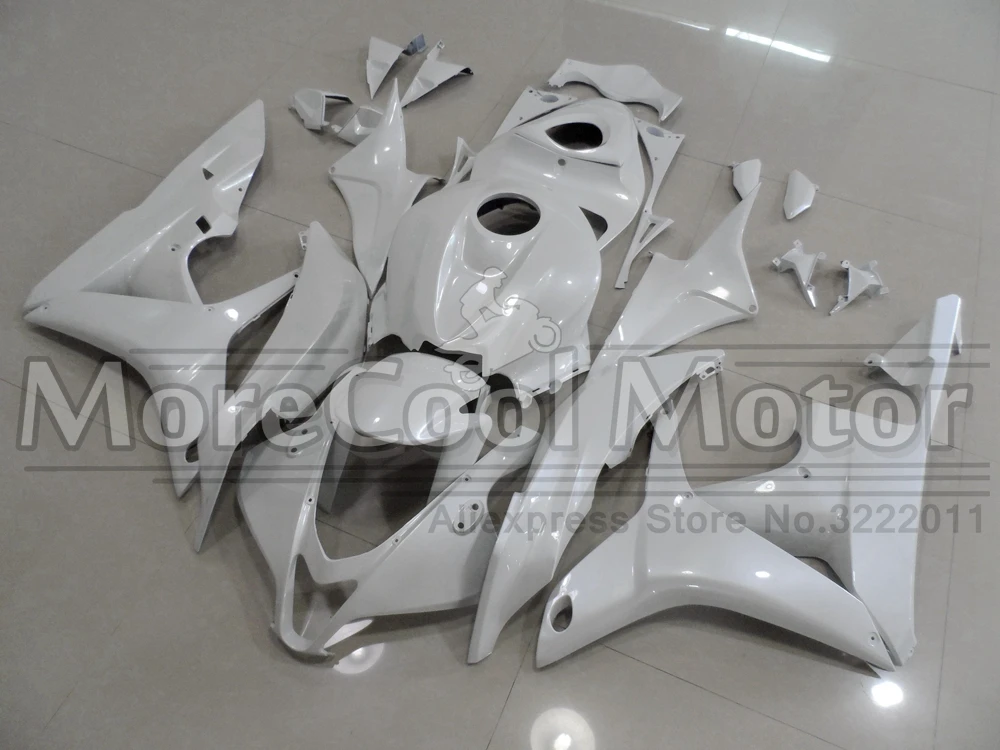 

All Pearl White CBR600RR 2007 2008 Complete Fairing Kit For Honda Injection ABS Plastic Mold