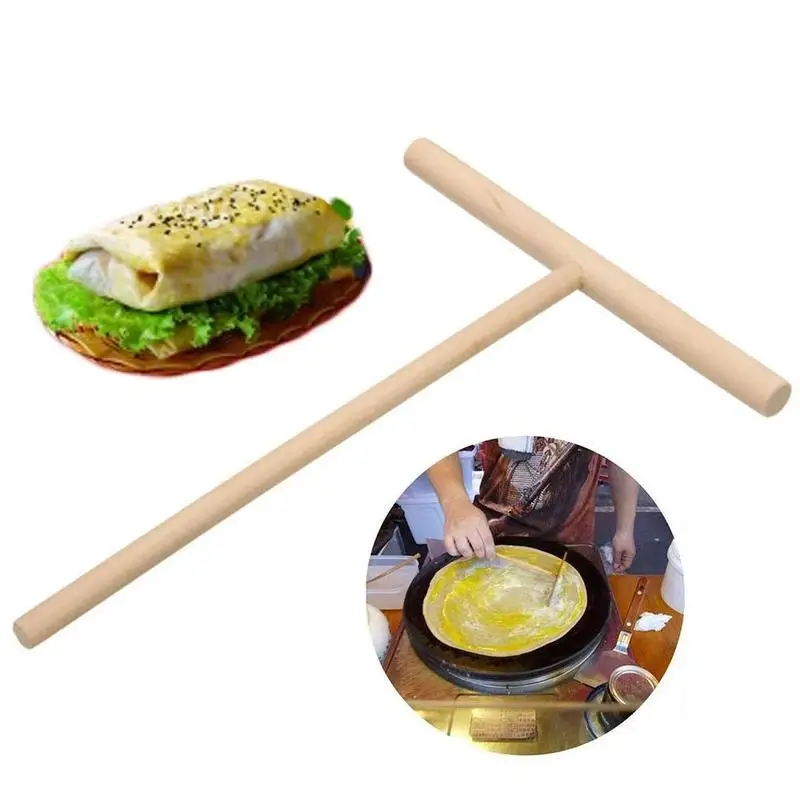 1/ 5pcs Chinese Savior Crepe Maker Wooden Spreader Stick Kitchen DIY