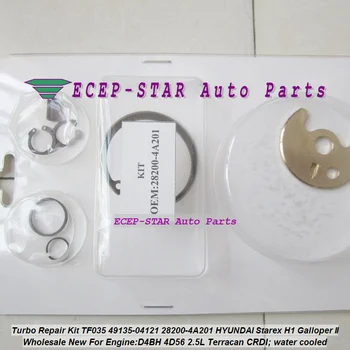 

Free Ship Turbo Repair Kit rebuild TF035 49135-04121 28200-4A201 Turbocharger For HYUNDAI Starex H1 H200 Terracan D4BH 4D56 2.5L