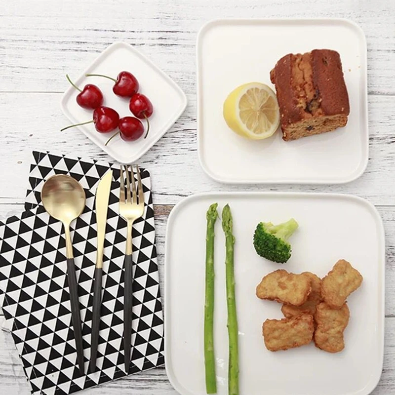 Kitchen Accessories Cotton Cloth Nordic Ins Zakka Black White Simple Geometry Mats Pads Dining Table Placemats 40*50CM SBY8059