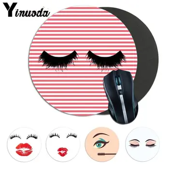 

Yinuoda Your Own Mats Beauty Eyelash Laptop Computer round desk pads Mouse pad anime computer gaming mouse pad gamer play mats
