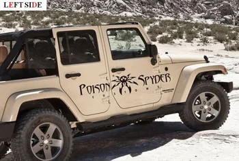 

LEFT SIDE Car Stickers Customizable Poisonous Spider Whole Body Sticker Styling Individuality Creative Car Decorative Stickers