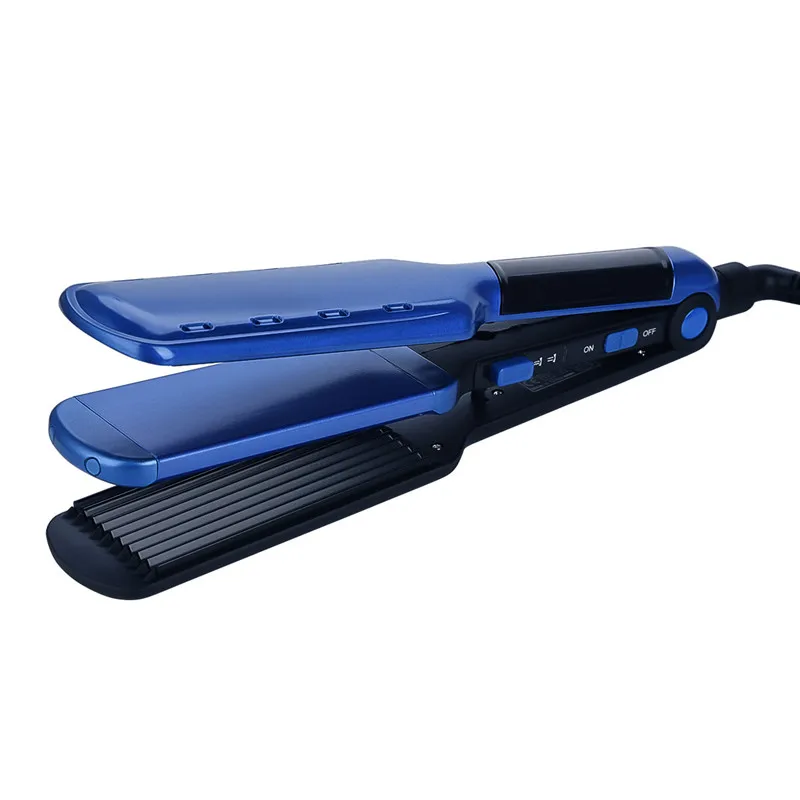 

2 in 1 Professional Ceramic Hair Crimper Straightener Corrugation Hair Curling Iron Corrugated Straightening Hair Styler Tool