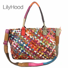 LilyHood овчина большая сумка женская мода Натуральная кожа сумки женские роскошные сумки Повседневная сумка для покупок с верхней ручкой