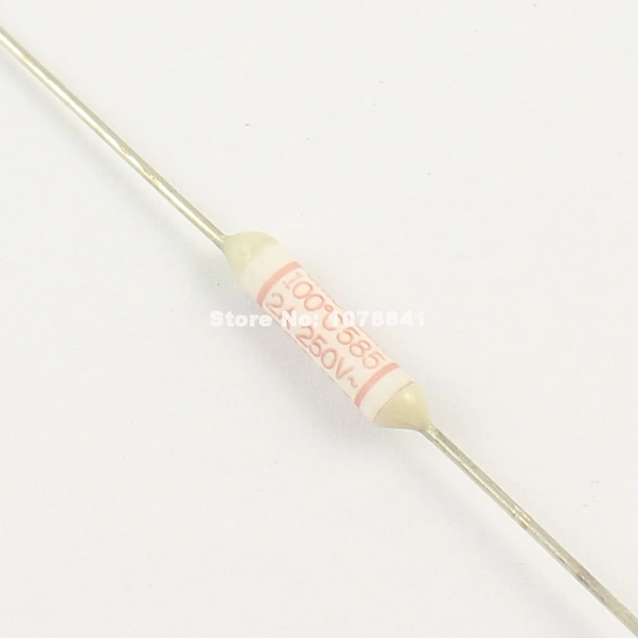 

10 Pcs Per Lot Microtemp Thermal Fuse 100 Degree TF Cutoff 2A 250V SM095A0