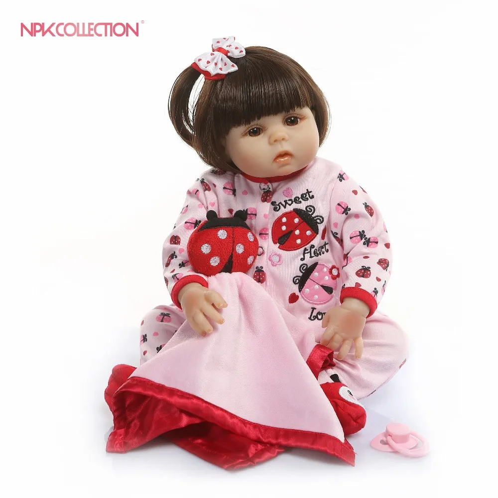 

NPKCOLLECTION Soft Silicone 48CM Bebes Reborn Dolls Alive Baby Girl Dolls Toys For Child Playhouse Girl Birthday Gifts Brinquedo