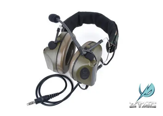 Redução de Ruído com a Orelha-copo Tactical Elemento Artes Tático Comtac ii Headset Microfones Headsets Táticos z. 6 Z. Tactical Elemento Artes Tático COMTAC II