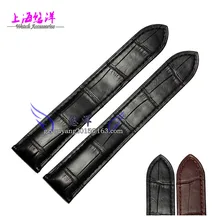 Alligator leather strap leather strap for male tank 18 20mm black series