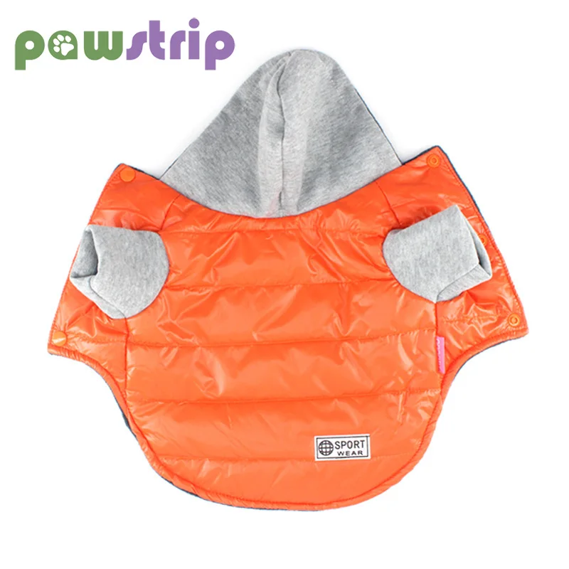 

pawstrip 5 Colors Winter Dog Clothes Soft Warm Puppy Coat Fleece Lining Dog Jacket Hoodie Pet Clothing For Small Dogs Size 8-18