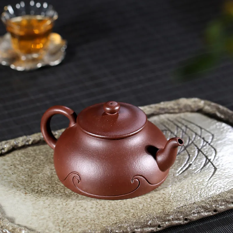 Yixing xin-sheng li TaoYuan 】 Высококачественная ручная Рекомендуемая НЕОБРАБОТАННАЯ руда фиолетовая глина moire 310 cc