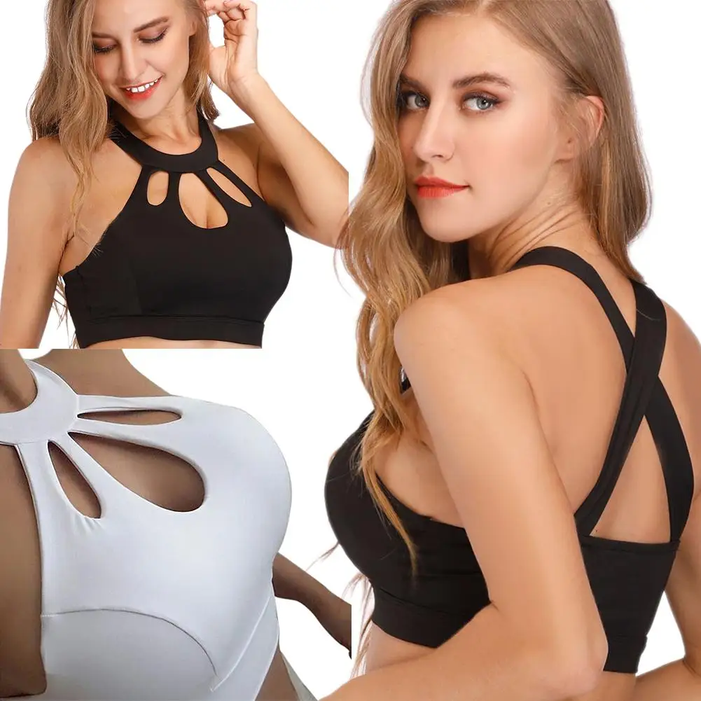 

No Steel Ring Beauty Back Sport Bra Shockproof Yoga Fitness Ladies Bra (with Chest Pad)