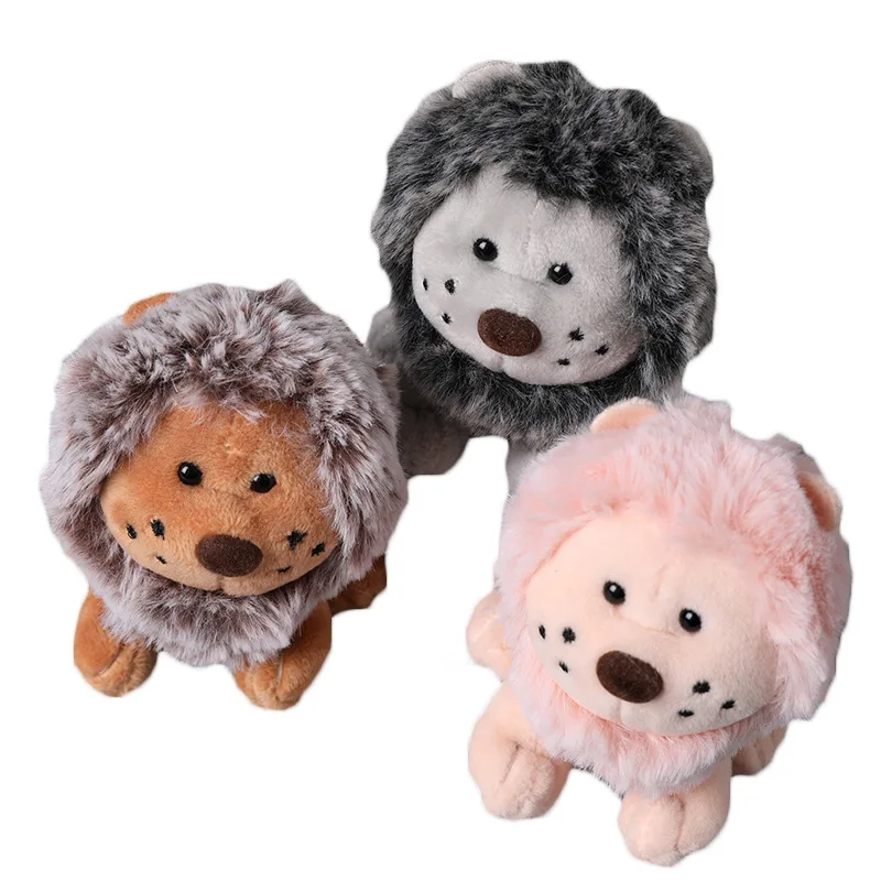 

Cute Cartoon Animal Lion Plush Toy Keychain Backpack Keychain 11cm Lion Small Gift Couple To Children Bag Small Bag Pendant New