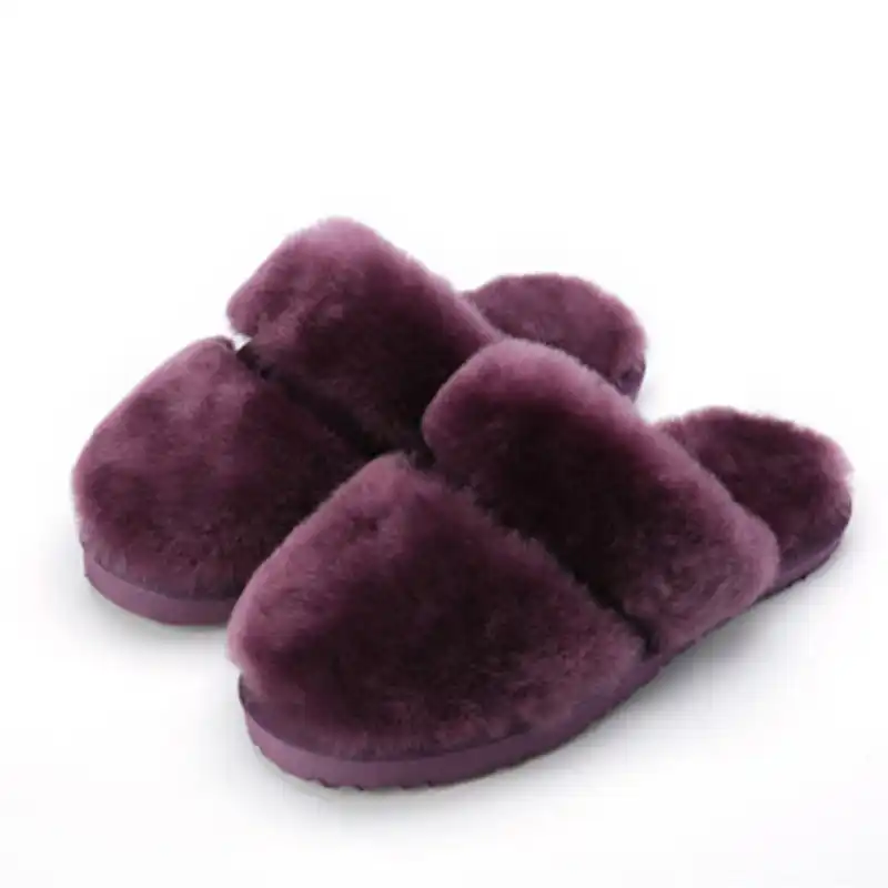 sheepskin flip flop