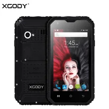 XGODY G14 3G Unlocked Mobile Phone Android 6.0 MTK6580M Quad Core 1+8G 960*540 IPS 4.7 Inch Telephone IP68 Waterproof Shockproof