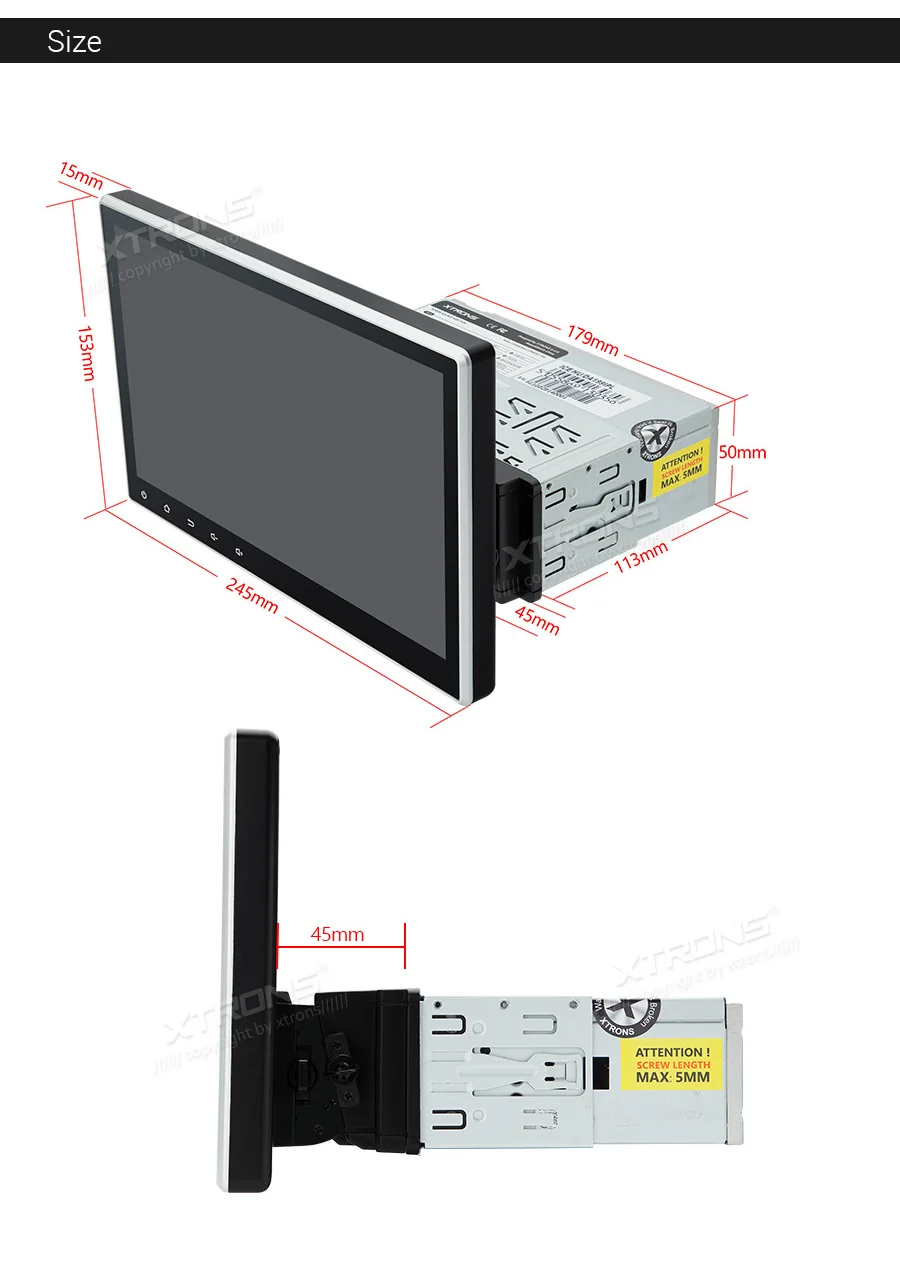 XTRONS 1 Din 10,1 ''Android 9,0 универсальный автомобильный мультимедийный Радио стерео плеер gps навигация OBD FM DAB wifi USB Bluetooth без DVD