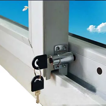 

DHL Free Shipping 100Sets Children Safety Bolt Lock Prevent Baby Opening Sliding Window Limit Locks