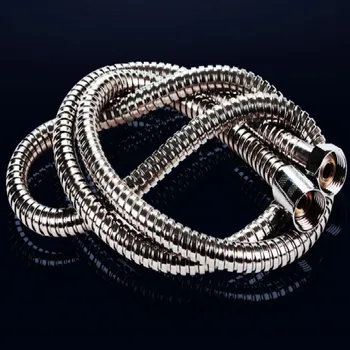 

bathroom kitchen shower hose silicone hose silicone pipe outside stainless steel G1/2 joint free shipping