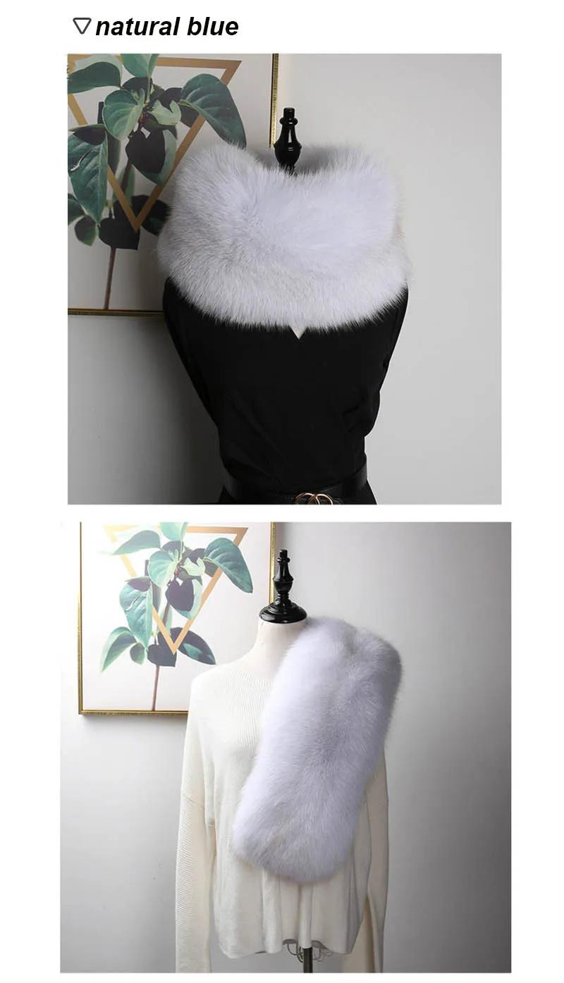 fox fur scarf silver fox 9