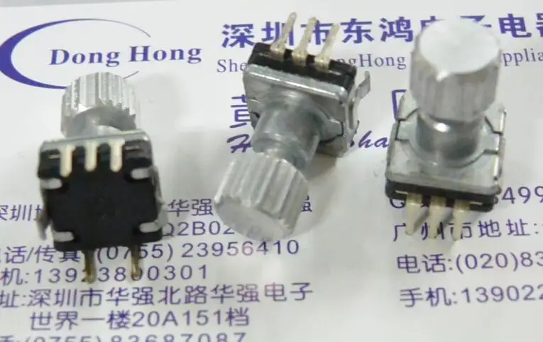 

Quality or Granville EC11 encoders with switch 30 is positioned number 15 pulses shaft length 14mm serrated shaft