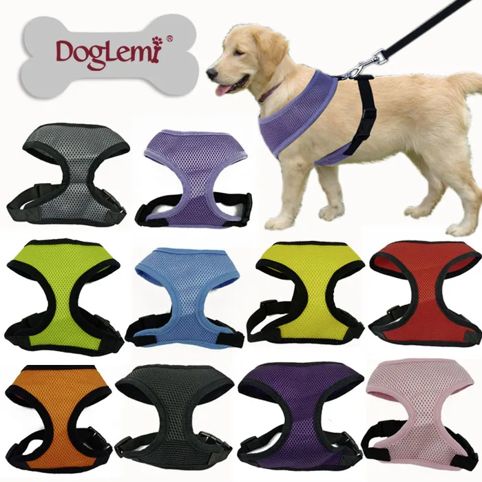 Adjustable Soft Breathable Dog Pet Harness and Leash Set Puppy Mesh Vest Harness for Cat Dogs