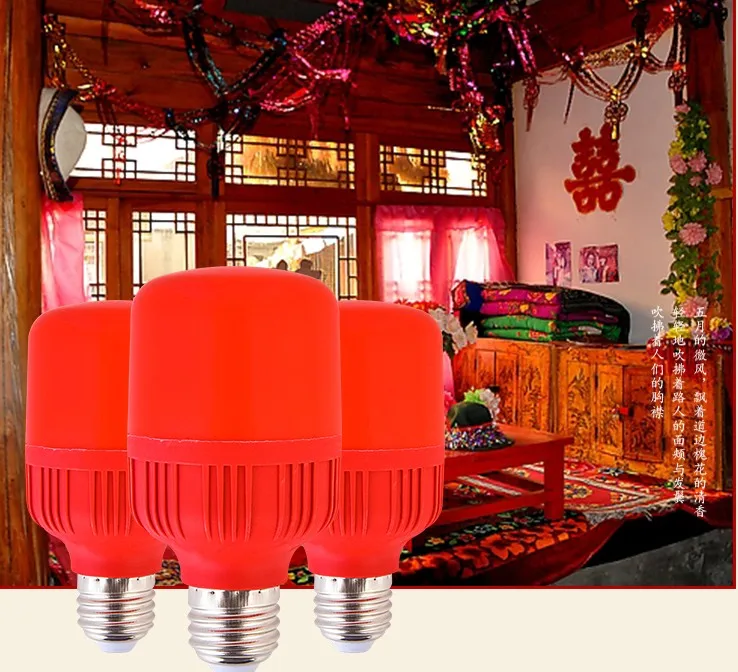 Светодиодный лампы E27 5 Вт свет ресторан красного кирпича E14 винт лампы в форме свечи для светящийся Будда Fortune фестиваль энергосберегающие Свадебные Лампы