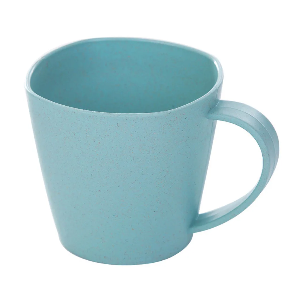 1 шт. здоровая пшеничная соломенная чашка для молока Защита окружающей среды толстые анти-горячие чашки Пшеничная солома 4 цвета - Цвет: d