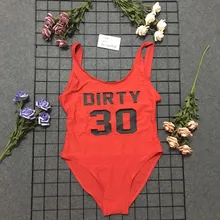 Грязный 30 цельный купальный костюм сексуальная одежда для плавания женский купальный костюм Винтажная летняя пляжная одежда с принтом бандаж монокини купальник