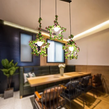 

LED Kitchen Dining & Bar Pendant Lights Vintage Sakura Bedroom Bar Hotel Lighting Pendant Lamp Fixture Luminaire Dining Room