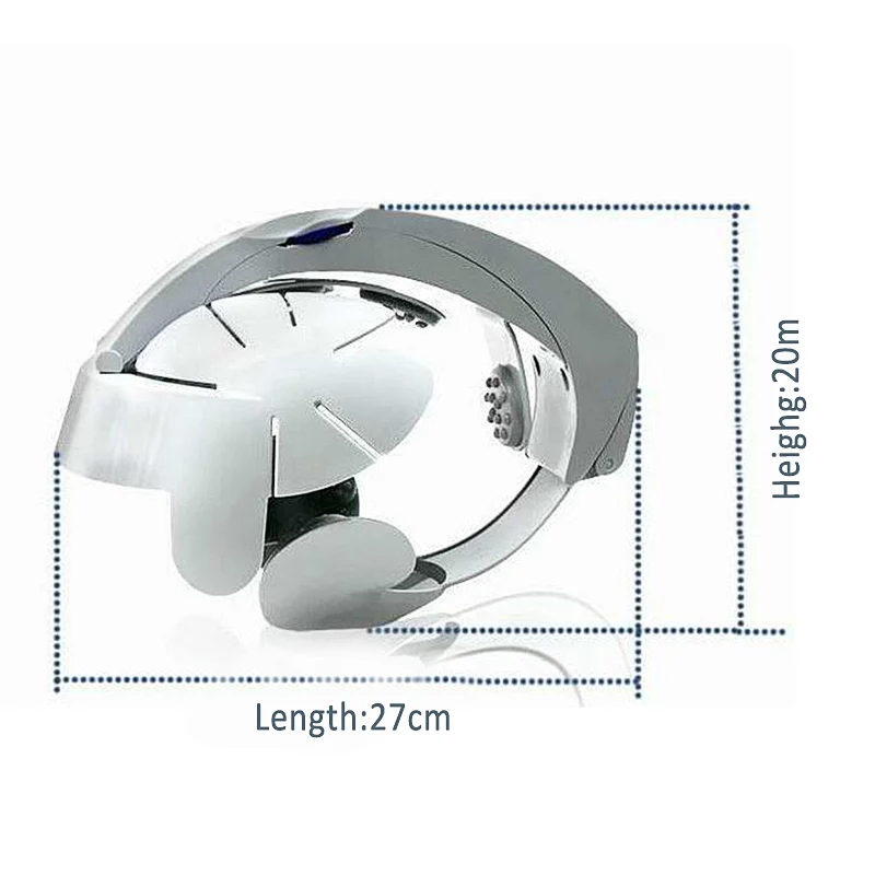 Электрический массажный шлем для головы, расслабляющий мозги, вибрационные акупунктурные точки, забота о здоровье, дропшиппинг, DFA