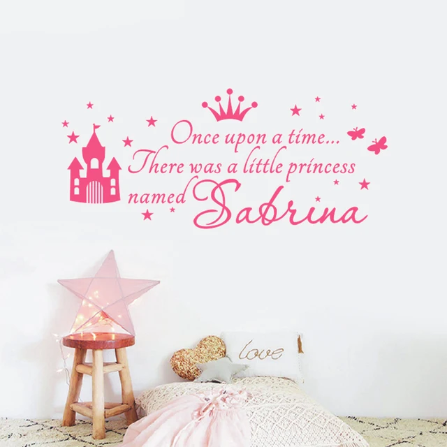 Asapfor Custom Princess Name Decals Wall Sticker For Kids Rooms Baby Asapfor Custom Princess Name Decals Wall Sticker For Kids Rooms Baby Nursery S