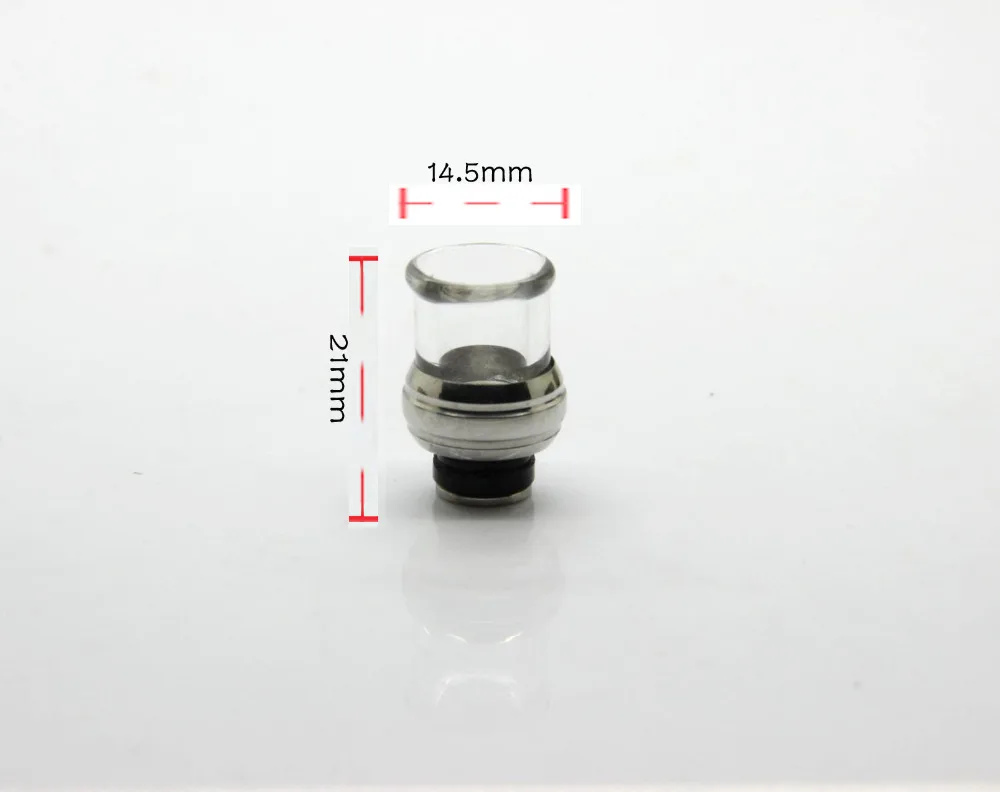 Buy Glass&Stainless steel 510 drip tip mouthpiece for