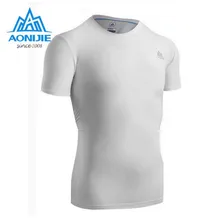 AONIJIE Men Short Sleeve Compression Shirt Fitness Men Tights T Shirt Mens Quick Drying Clothes Running Tee Shirts Fitness Wear