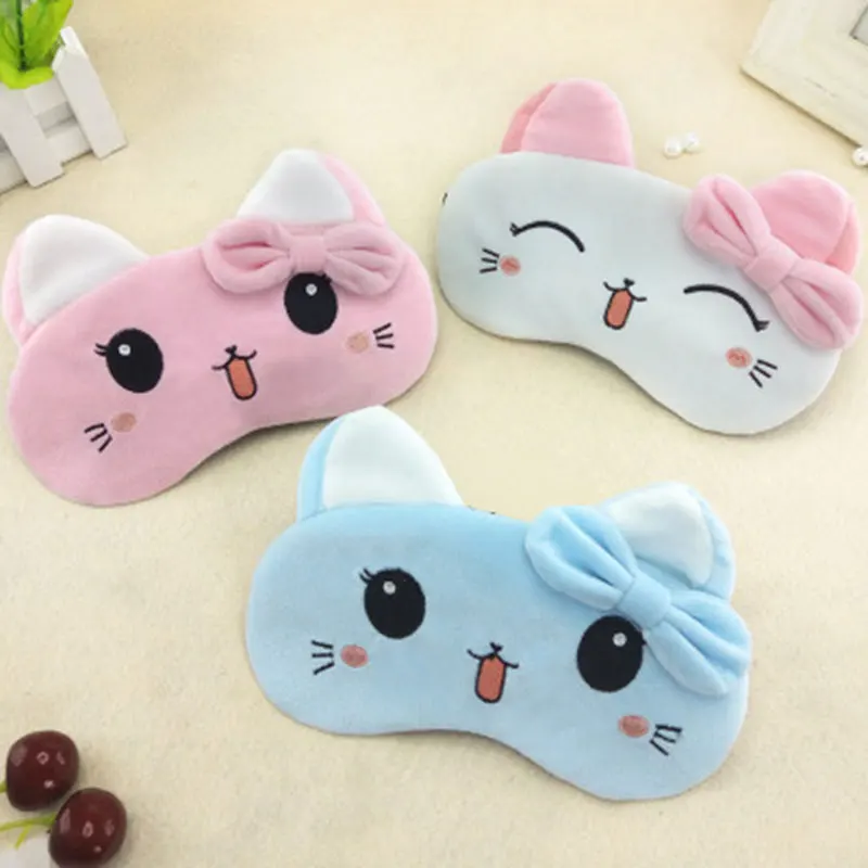 

Cute Cat Sleeping Aid Blindfold Travel Relaxing Sleepingey Epatch Adjustable Sleep Eye Cover For Women And Girls No Ice Bag