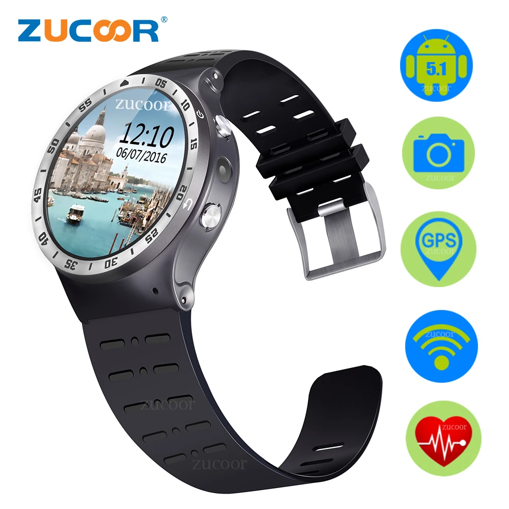 

Smart Watch Wristwatch Smartwatch Support 3G SIM Card 5MP Camera GPS WIFI Heart Rate Sport Activity Clock ZW99 Intelligent Clock