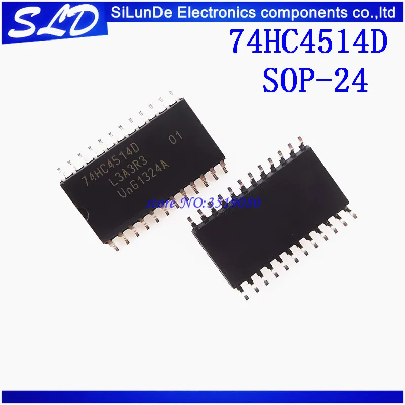 Бесплатная доставка 10 шт./лот SOP20 74HC4514 74HC4514D SOP-20 новая и оригинальная фотография |
