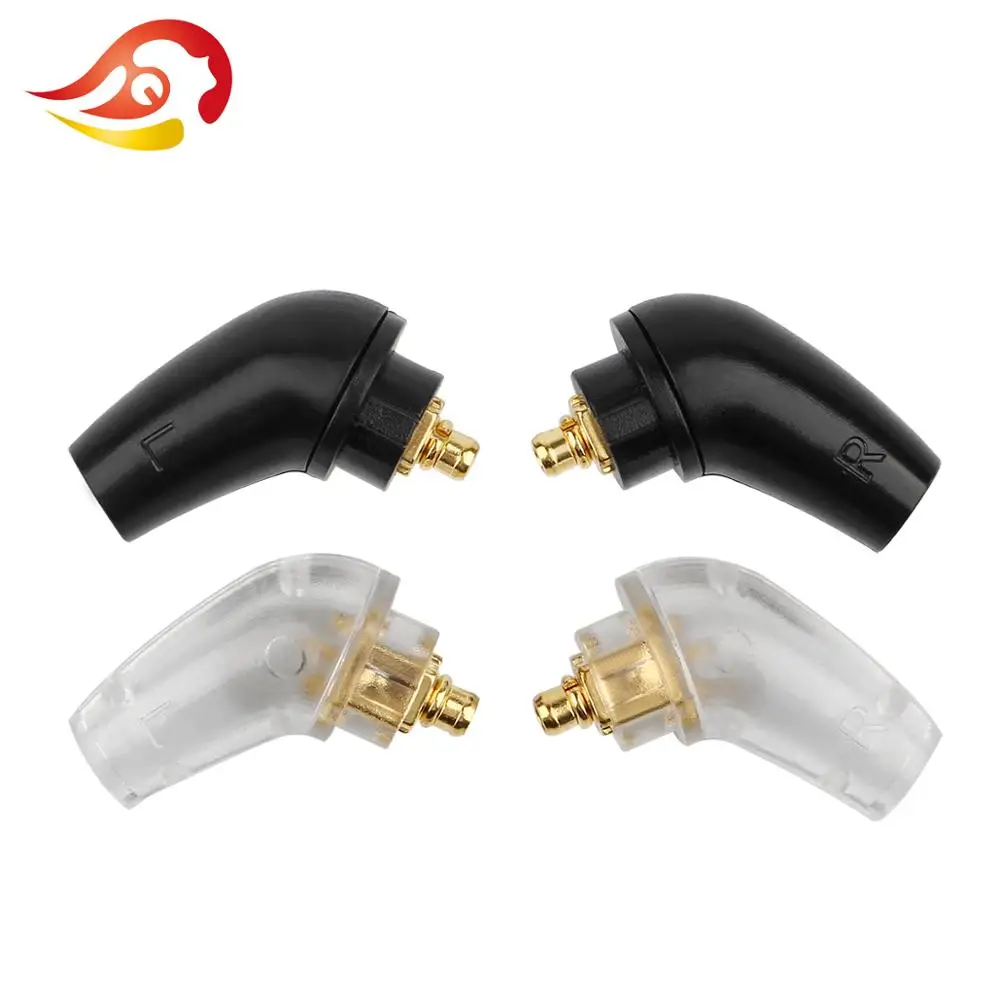 

1 Pair Audio Male Plug Earphone R+L Custom Pin Splice Adapter Jack Plugs For DIY XBA-H2 XBA-H3 Z5