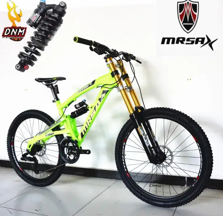 Flash Deal Kalosse  tyre dirt bike  DH, AM/FR Aluminum  alloy frame , Full suspension bike ,26*2.35inch tires   9/10/24/27/30 speed 0