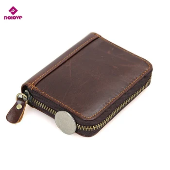 

DOLOVE Factory Outlet Genuine Leather Bag Accordion Style Card Bag Coin Purse Kit Key Card RFID Card Pack
