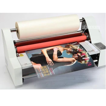 

13" V350 Laminator Four Rollers Hot Roll Laminating Machine Electronic Temperature Control Single,Heating Mode Sealing Width35cm