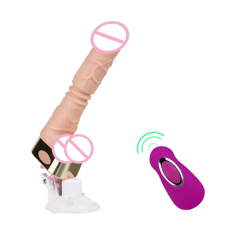 Wireless Remote Control Automatic Sex Machine Telescopic font b Dildo b font Vibrators for Women Masturbation