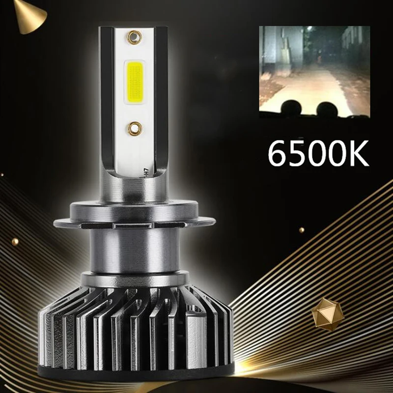 2 шт. автомобильные лампы для фар h7 led h4 h1 h11 h8 hb3 hb4 CANBUS без ошибок Turbo 76 Вт 8000lm 6500 к