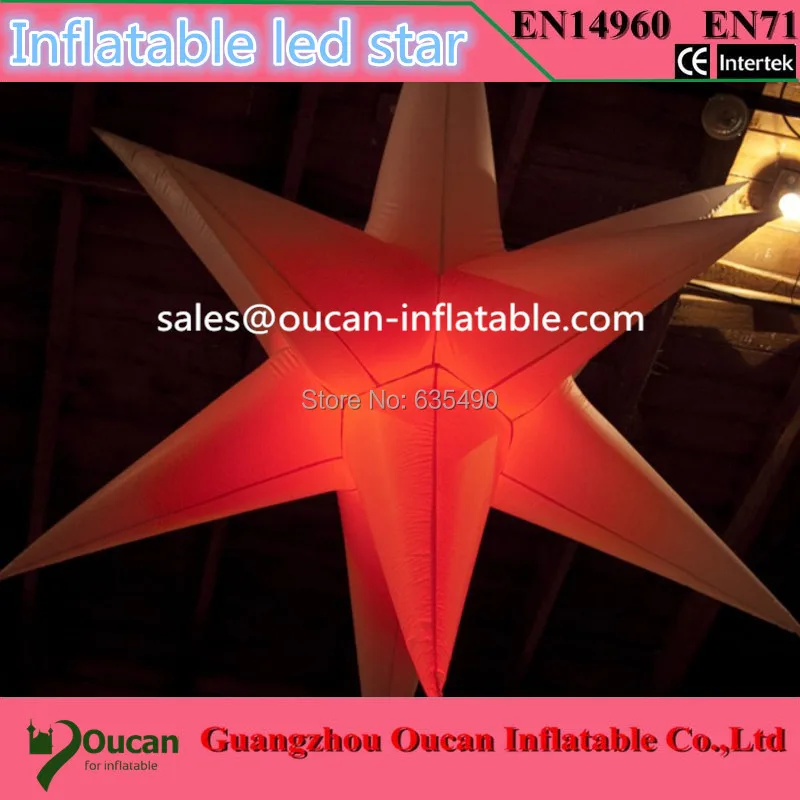 

Stage and night club decoration Hanging lighting LED inflatablestar