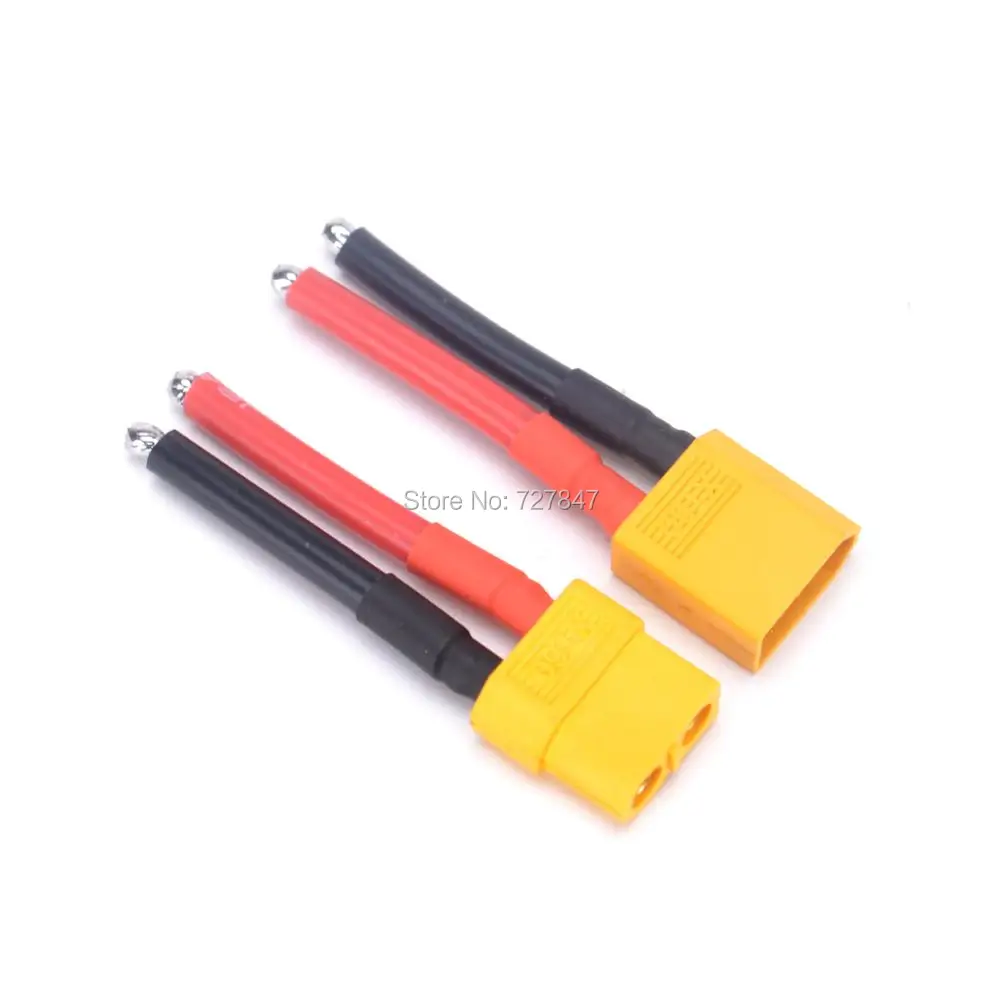 

XT60 Male / Female plug Connector with 12AWG Soft Silicone Wire Cable for RC Lipo Battery 40mm 4cm Silica gel