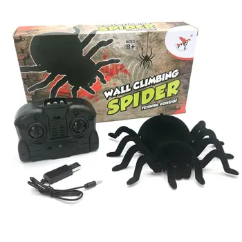 

Free Shipping Remote Control Spider Scary Wolf Spider Robot Realistic Novelty Toys Halloween Gifts