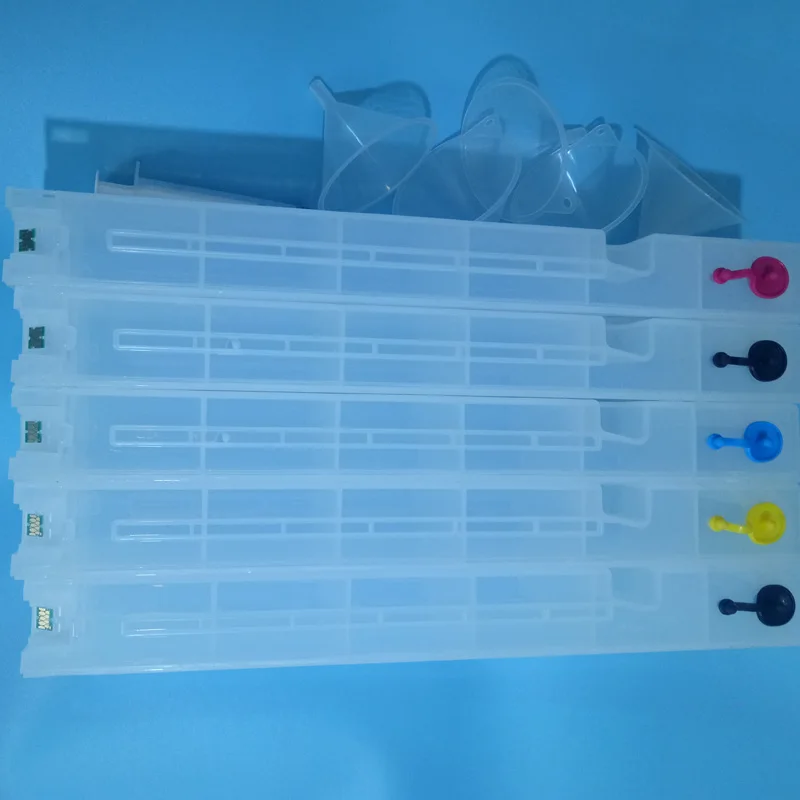 1000 мл пустые перезаправляемые картриджа с T6941-T6945 микросхема автоматического сброса для Epson суреколор T3000 T5000 T7000