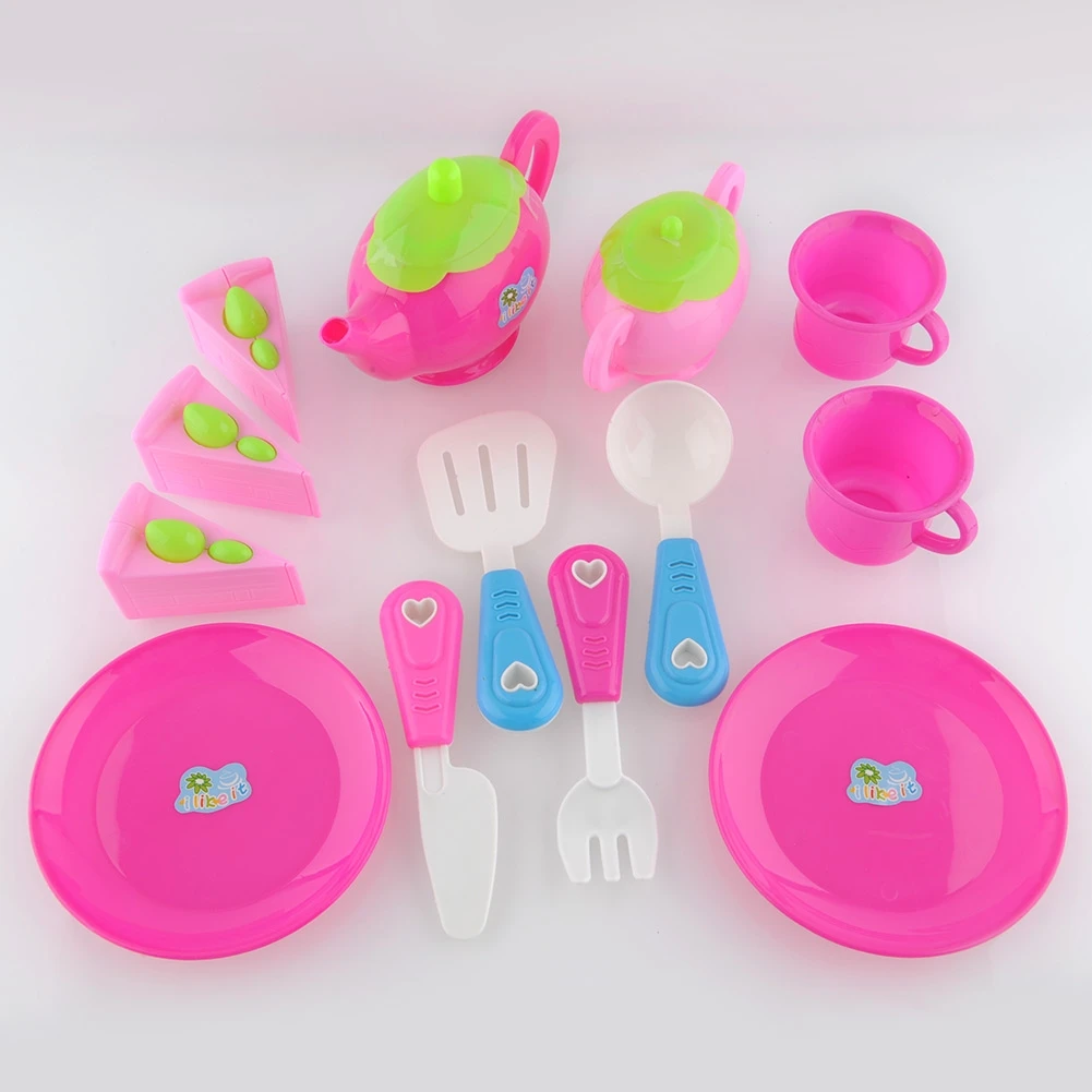 Quality 1 Set Plastic Teapot Pretend Play Toy Set Afternoon Tea